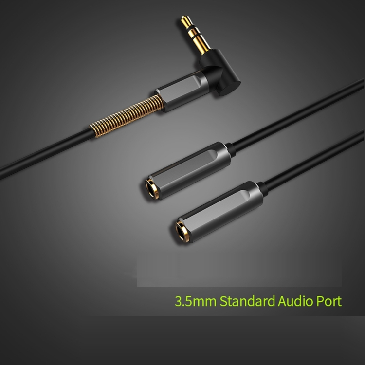 3,5mm uros - 2 x 3,5mm naaras ‐kuulokejakaja