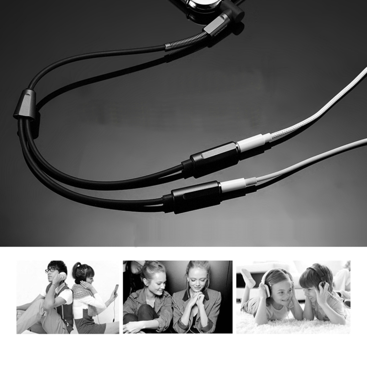 2 x 3,5mm naaras- 3,5mm uros ‐audioadapteri