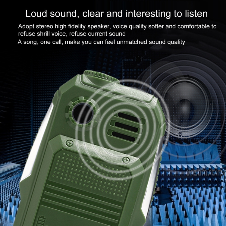 L9 Triple erittäin kestävä puhelin, Dual SIM:llä (Musta)