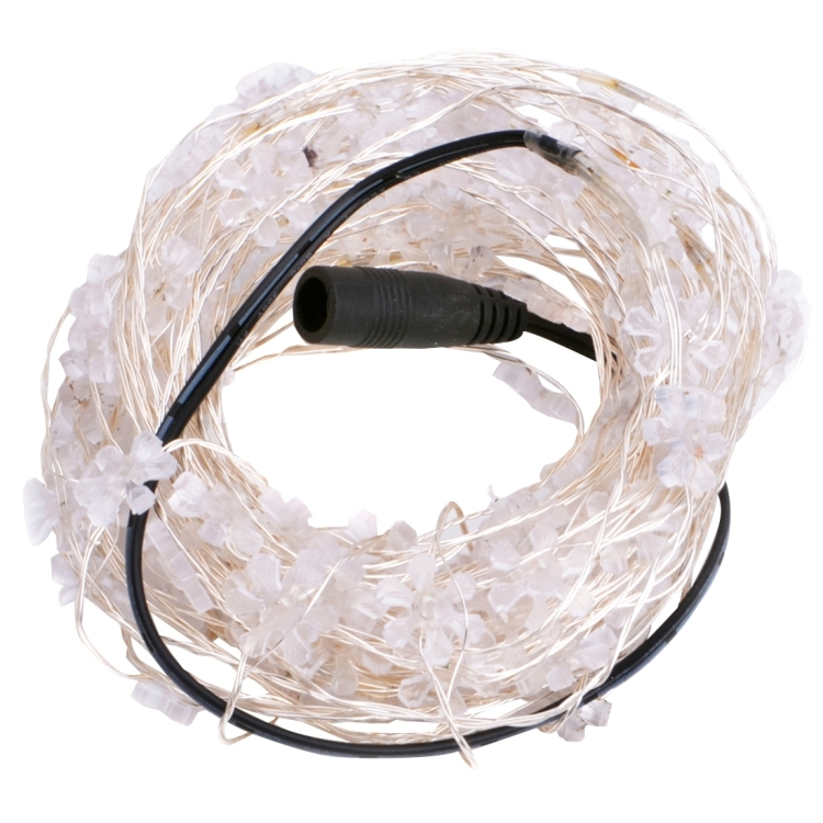10m, 12V/6W/500LM/SMD-0603 LED-nauha kukkakuviolla (Sininen)