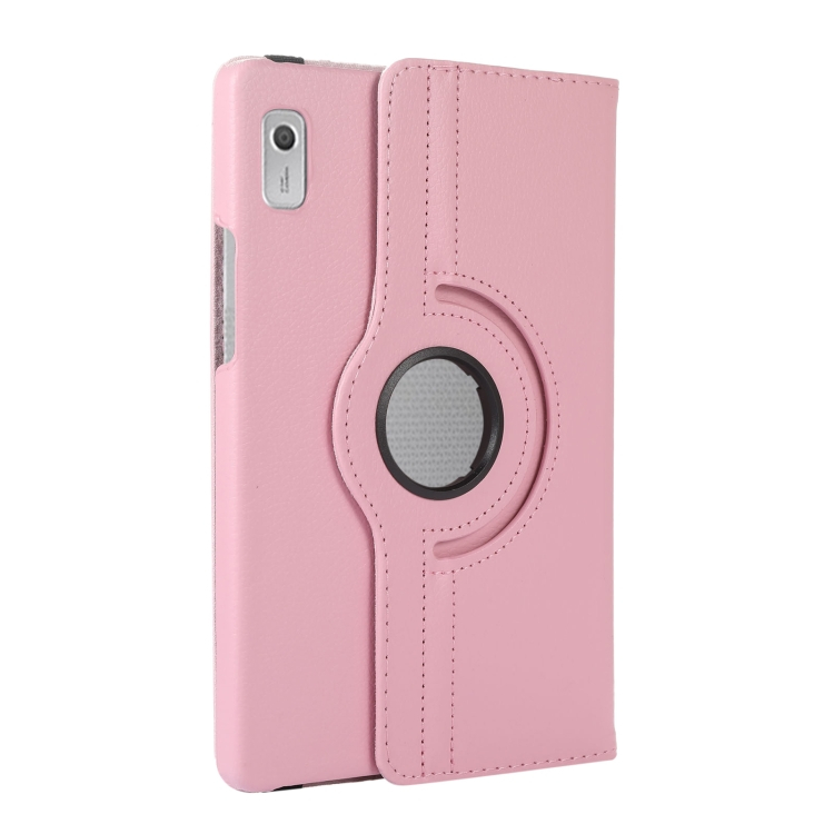 Lenovo Tab M9 kääntyvä suojakotelo - vaaleanpunainen