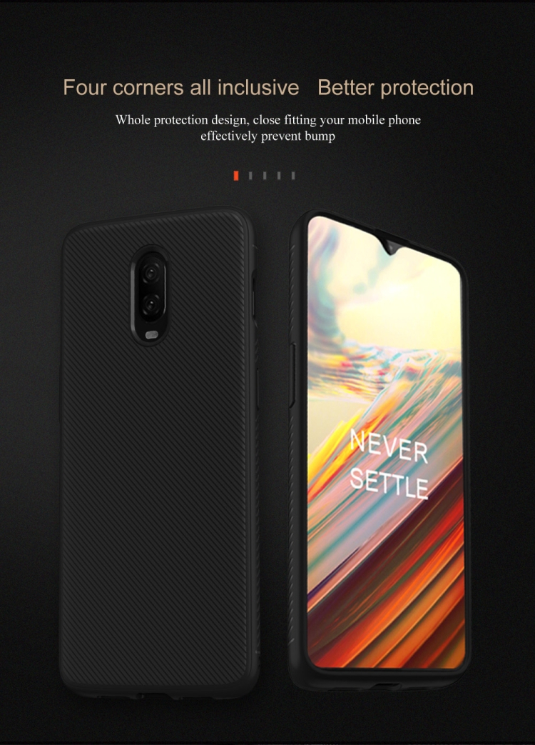 OnePlus 6T TPU suojakotelo (Musta)