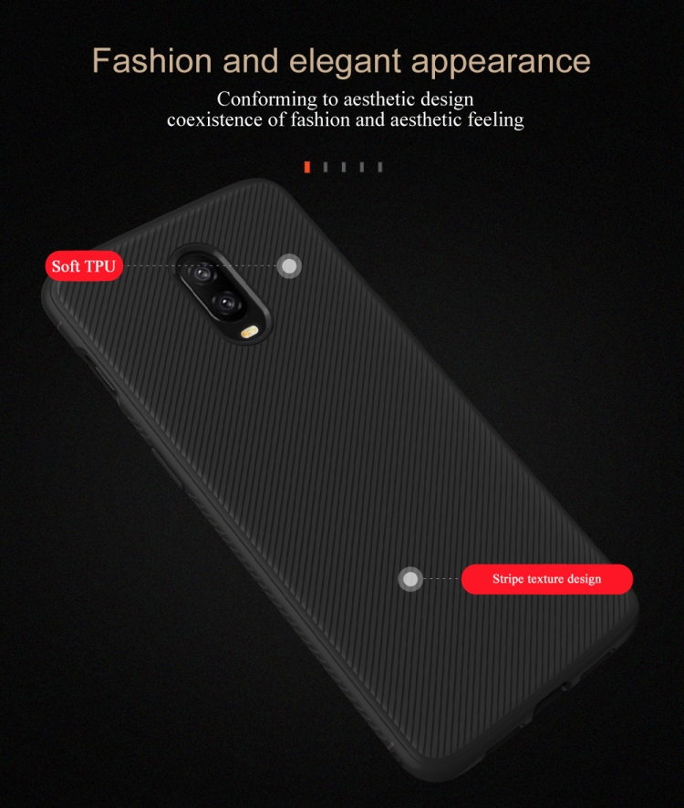 OnePlus 6T TPU suojakotelo (Musta)