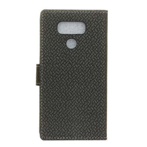 LG G6 nahkainen lompakko/suoja (musta)