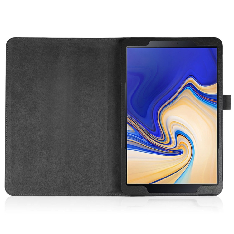 Samsung Galaxy Tab S4 10,5 tuumaa - nahkainen suojakotelo (musta)