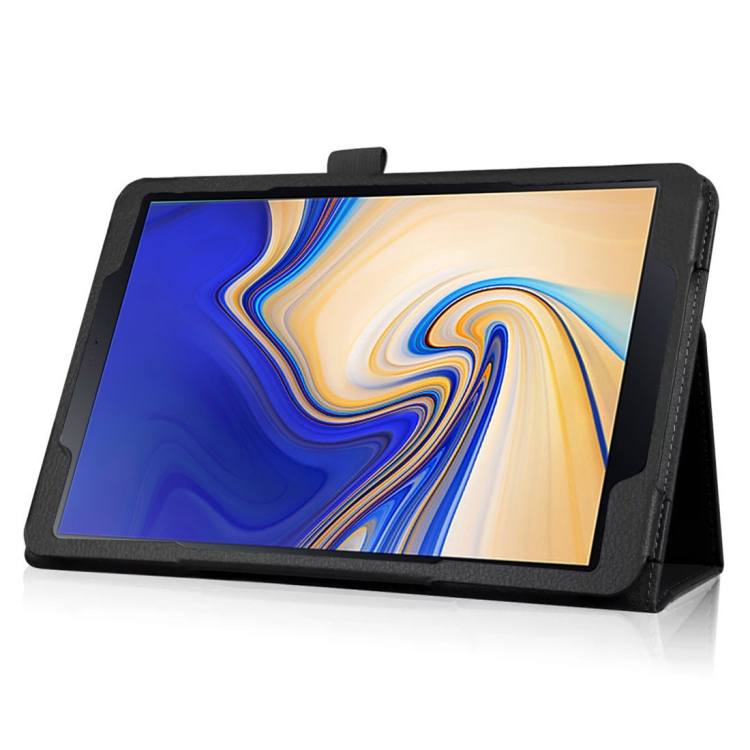 Samsung Galaxy Tab S4 10,5 tuumaa - nahkainen suojakotelo (musta)