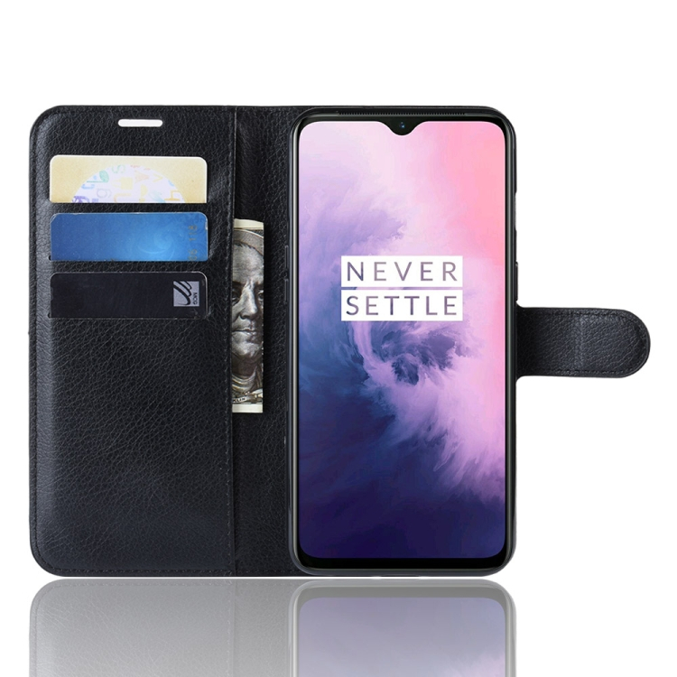 OnePlus 7 suojakotelo korttipaikoilla (musta)
