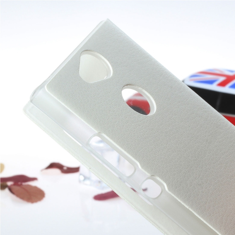 Sony Xperia XA2 Litchi nahkakotelo (Valkoinen)