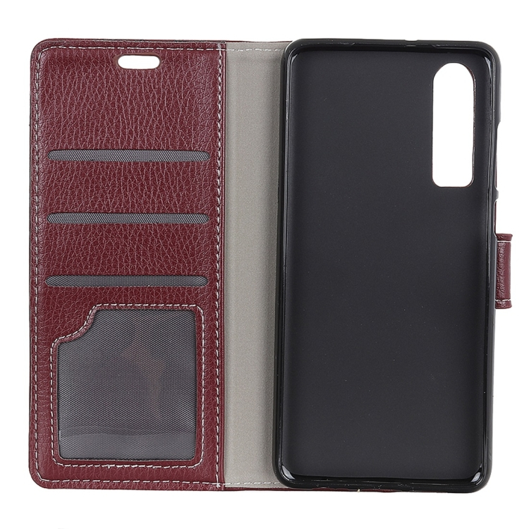 Huawei P30 nahkainen suojakotelo (ruskea)