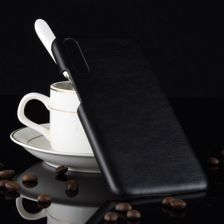 Litchi Texture PC ja PU-kotelo Huawei P30: lle (musta)