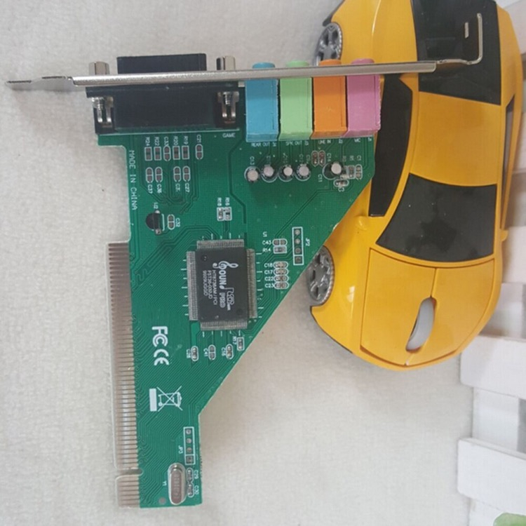 PCI-liitäntäinen 4-kanavainen 3D Audio sisäinen äänikortti PC:lle