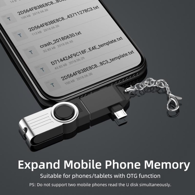 Naaras USB uros microUSB/Type-C adapteri OTG ominaisuuksella