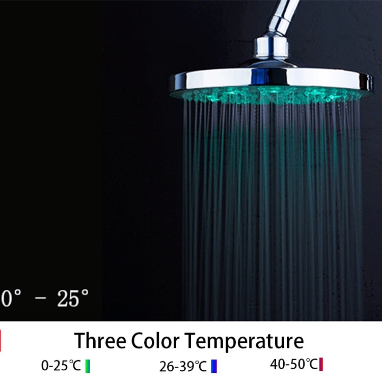 LED suihkupää 3-värinen (Sininen / Pinkki / Punainen)