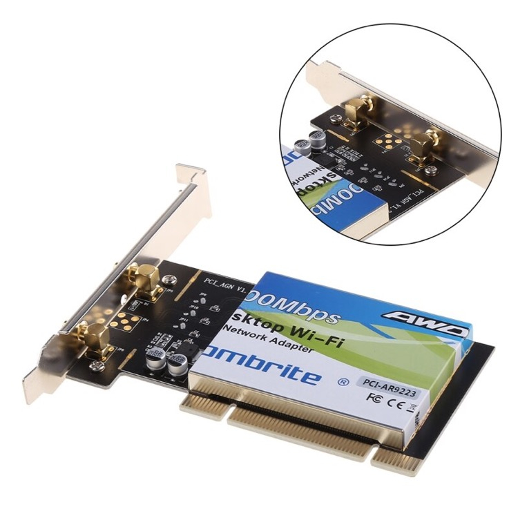 Langaton verkkokortti, 300Mbps, PCI  