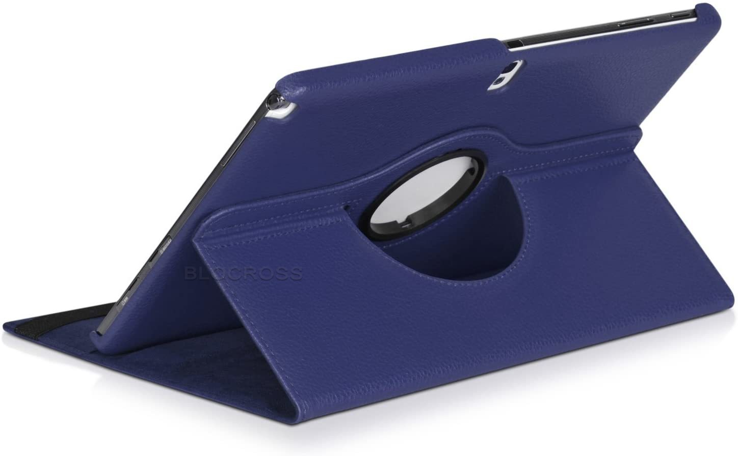 Samsung Galaxy Tab 4 (SM-T530) 10.1- Krokotiilikuvioinen nahkainen suojakotelo(Sininen)