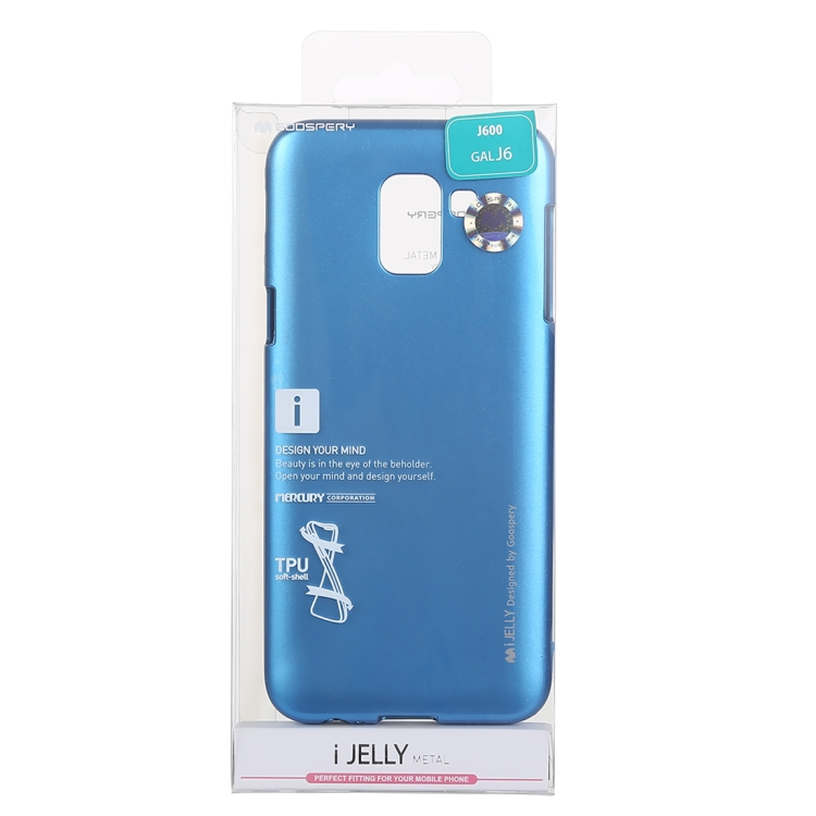 Samsung Galaxy J6 (2018) pehmeä TPU-suojakotelo (Sininen)