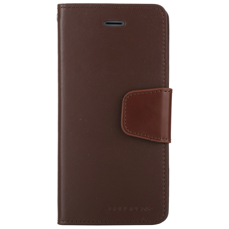 iPhone 6 / 6s käännettävä suojakotelo lompakolla (Ruskea)