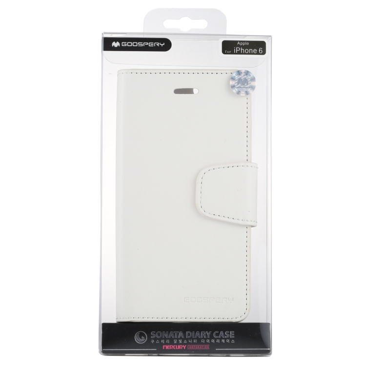 iPhone 6 / 6s käännettävä suojakotelo lompakolla (Valkoinen)