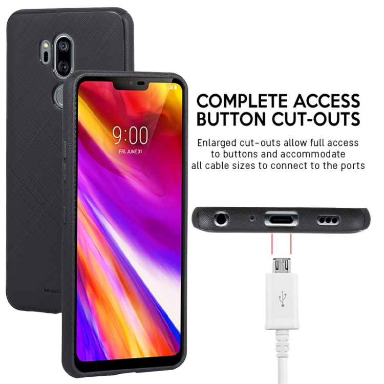 LG G7/G7+ ThinQ TPU-kotelo (Musta)
