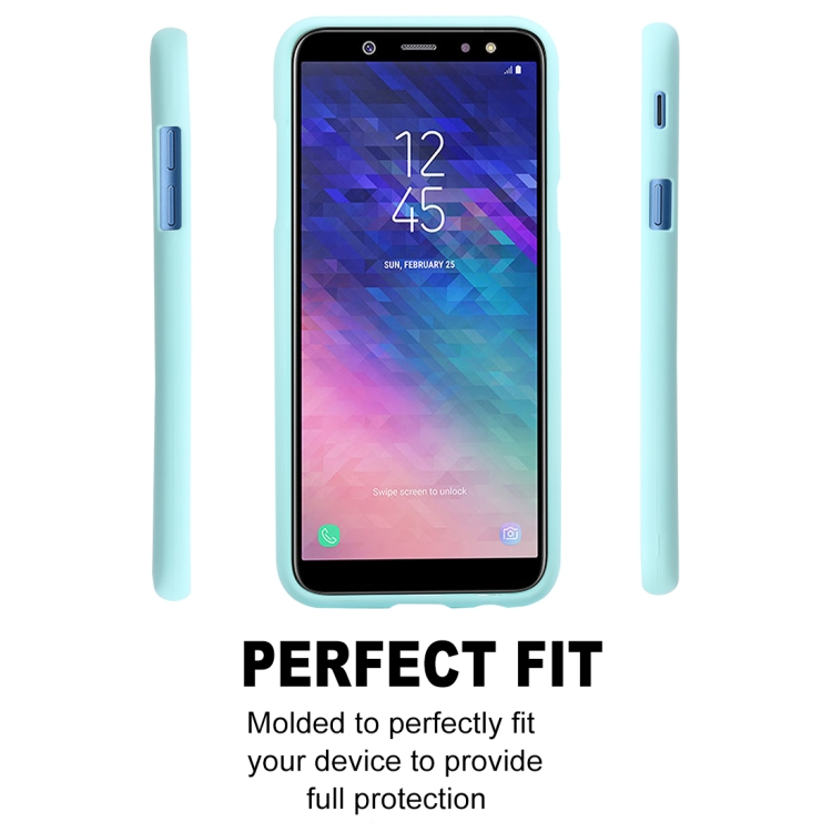 Samsung Galaxy A6 2018 pehmeä TPU-suojakotelo (Mintunvihreä)