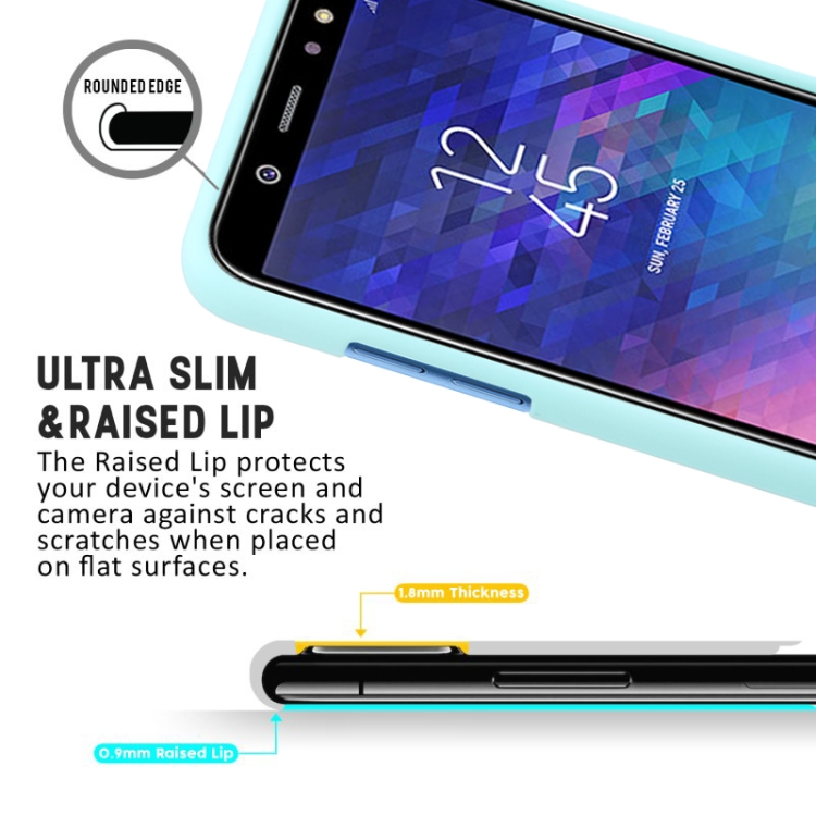 Samsung Galaxy A6 2018 pehmeä TPU-suojakotelo (Mintunvihreä)