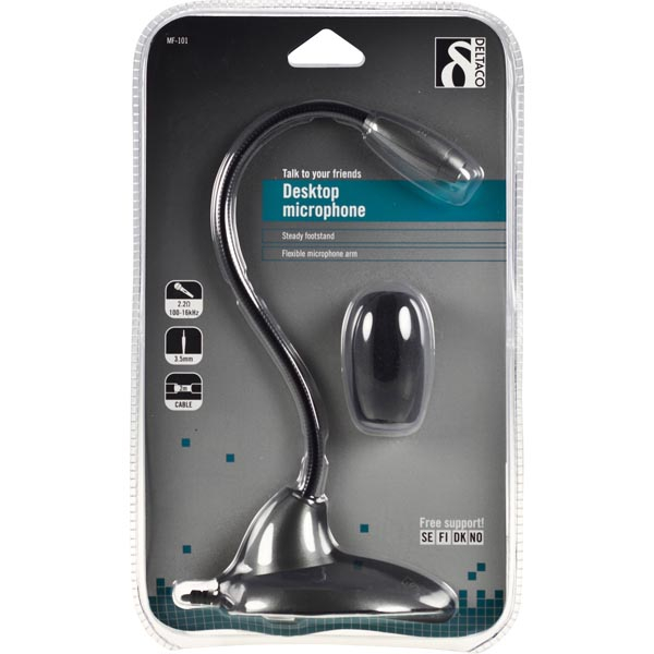 Pöytämikrofoni,  1.8m kaapeli 