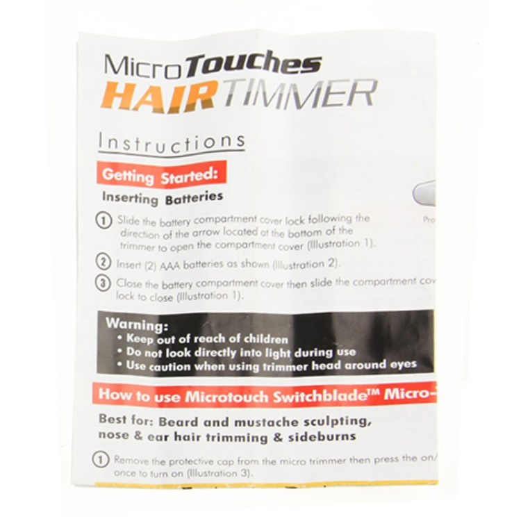 Micro Touches hiusleikkuri / All-In-One päästä varpaisiin-leikkuri