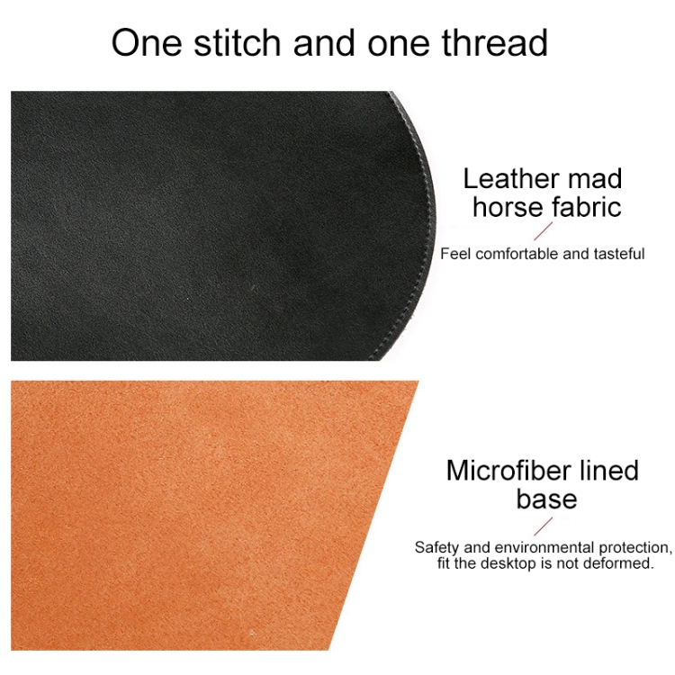 Mikrokuituinen pyöreä vedenpitävä hiirimatto (Musta)