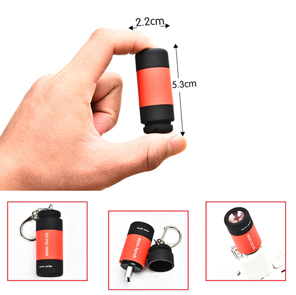 Pieni avaimenperä taskulamppu