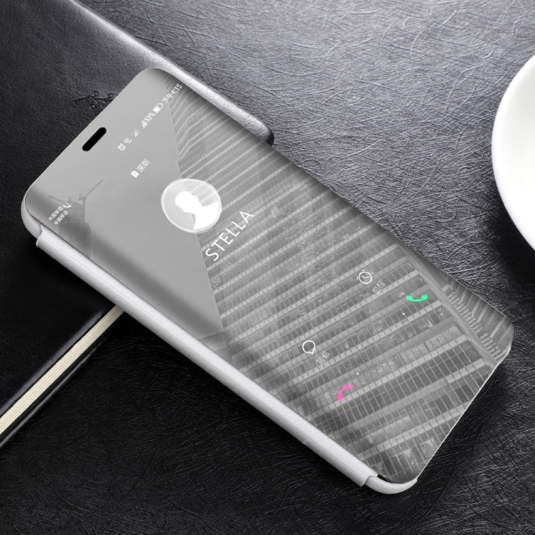 Huawei Mate 20 Pro kiiltävä käännettävä suojakotelo (Hopea)