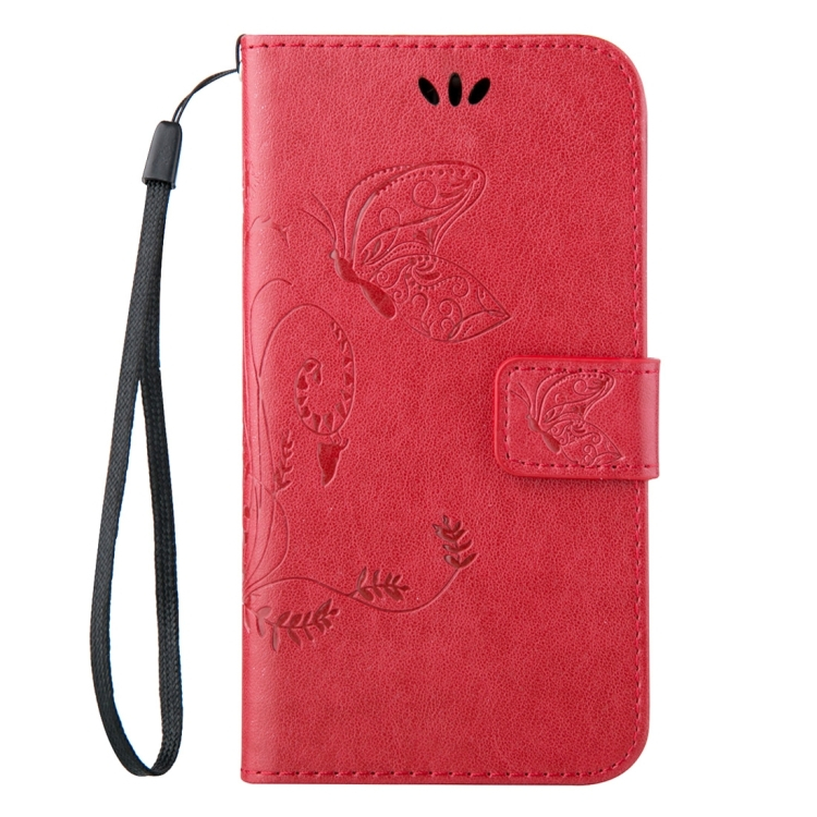 Huawei P8 Lite nahkainen suojakotelo (punainen)