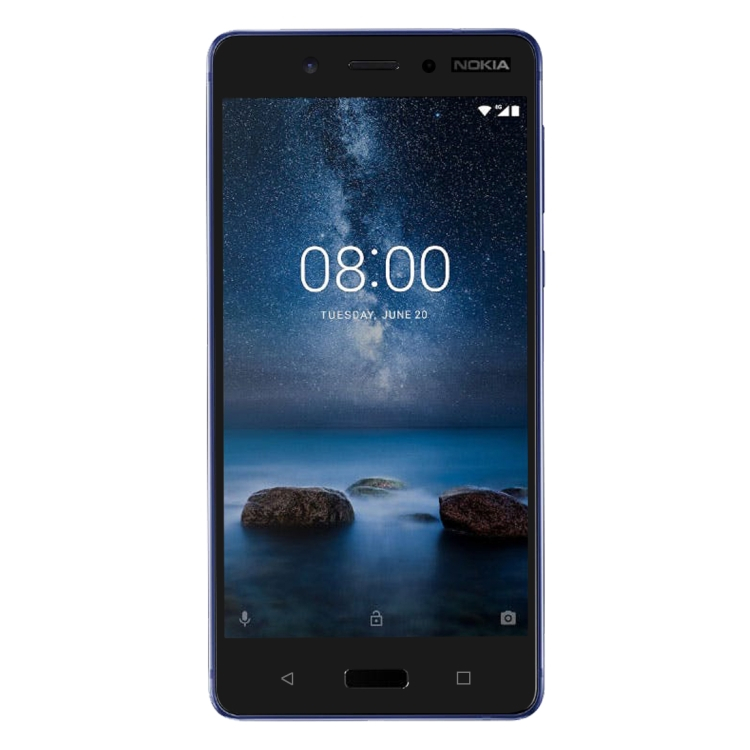 Nokia 8 näytön suojalasi, 2 kpl, musta