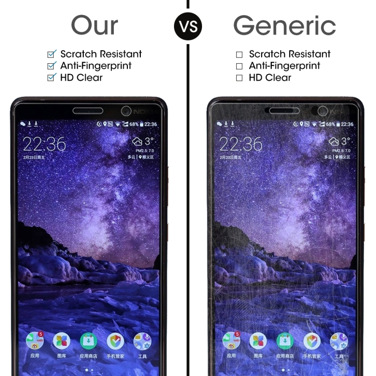 Nokia 2 näytön suojalasi, 0.26 mm, 2 kpl