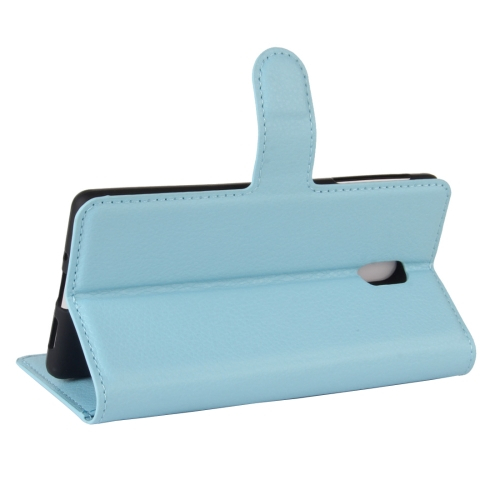 Nokia 3 nahkainen suojakotelo (sininen)