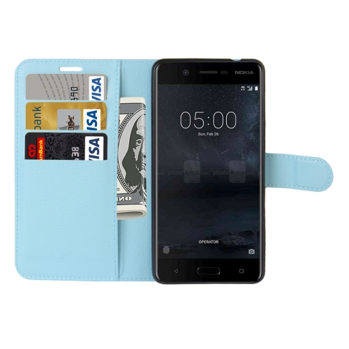 Nokia 5 nahkainen suojakotelo (blue)
