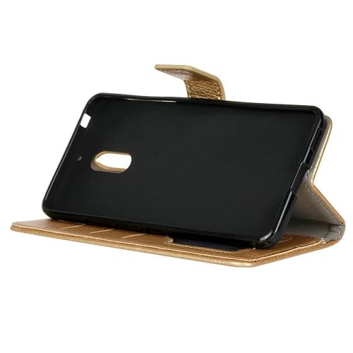 Nokia 6 lompakkokotelo (kulta)