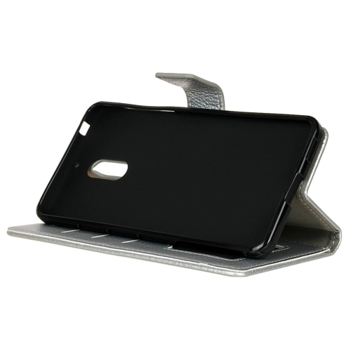 Nokia 6 lompakkokotelo (hopea)