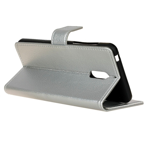 Nokia 6 lompakkokotelo (hopea)