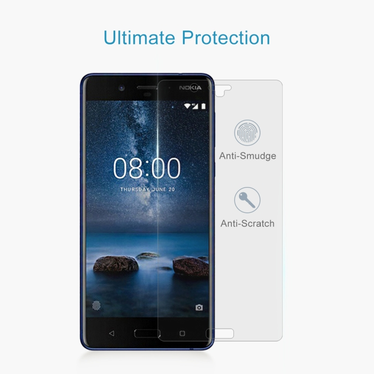 Nokia 8 näytön suojalasi, 0.26 mm
