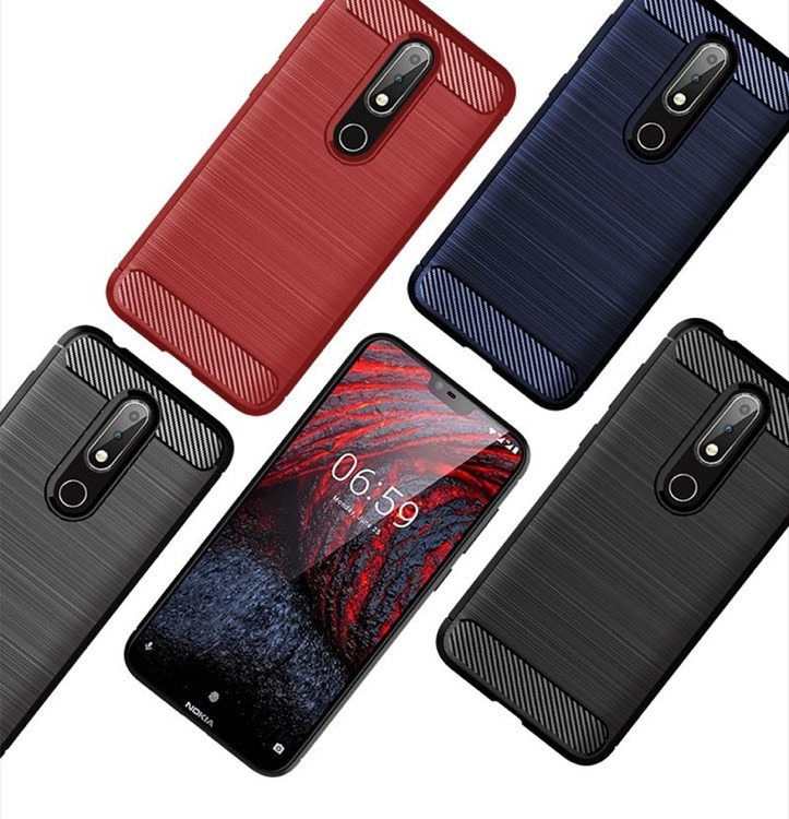 Suojakotelo Nokia 8 -puhelimelle - punainen