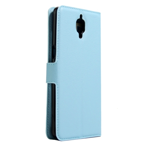 OnePlus 3, 3T nahkainen suojakotelo, sininen