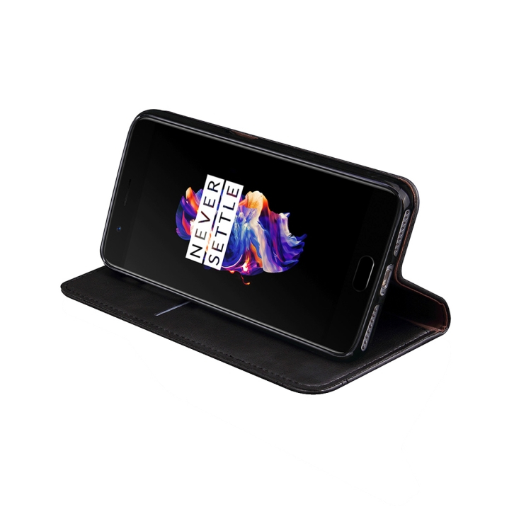 OnePlus 5T nahkakotelo (musta)
