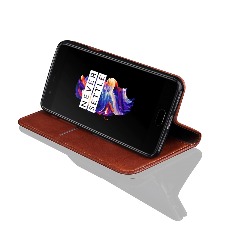 OnePlus 5T nahkakotelo (ruskea)