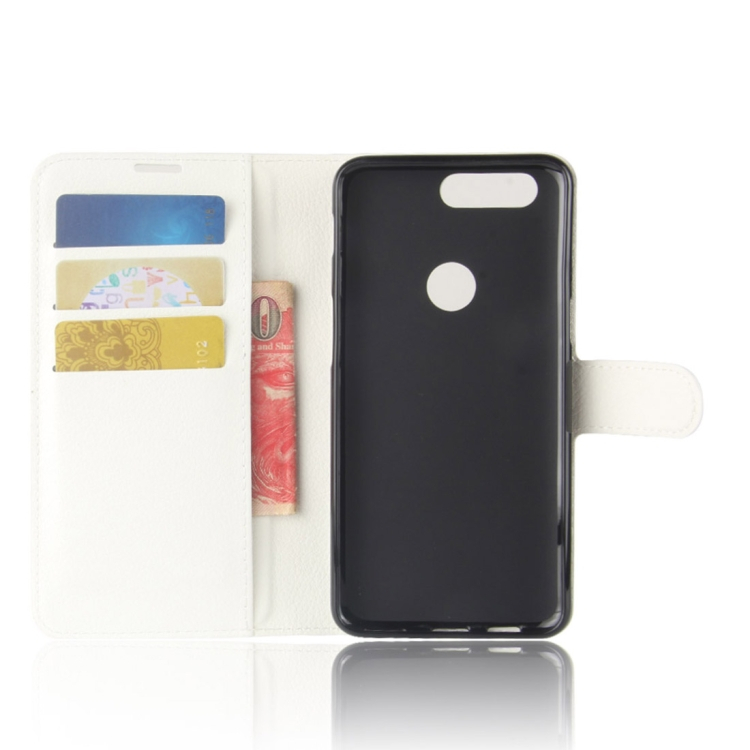 Nahkainen suojakotelo OnePlus 5T , valkoinen