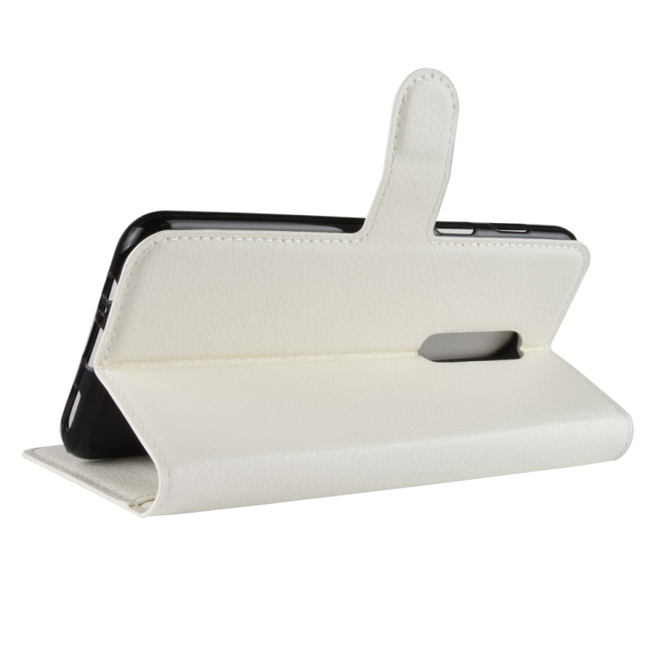 OnePlus 6 nahkakotelo (valkoinen)