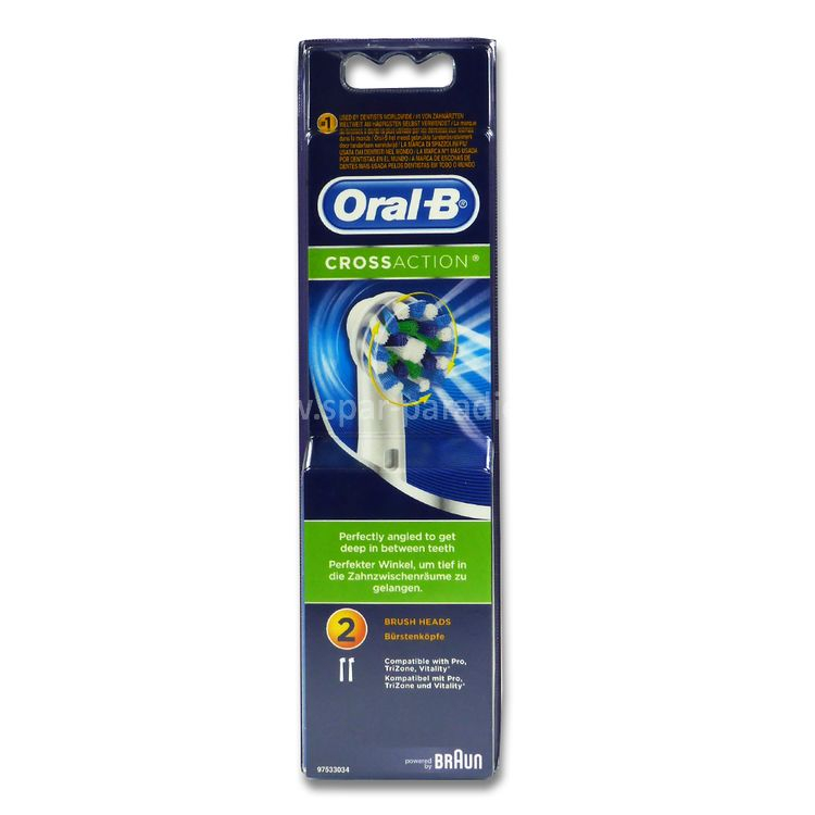 Oral-B CrossAction vaihtoharjat, 2 kpl/pkt