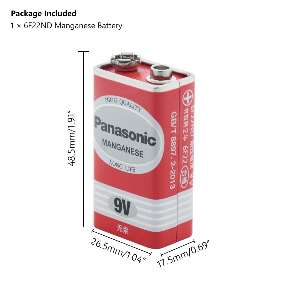 Panasonic paristot, 9V(6LR61), 9 V