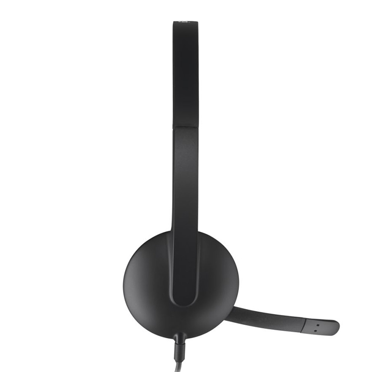 Logitech H340 Stereo USB-kuulokemikrofoni, musta väri & kristallinkirkas digitaalinen ääni