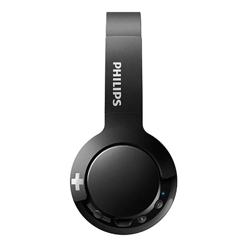 PHILIPS BASS+ Wireless On Ear Headphone SHB3075, black