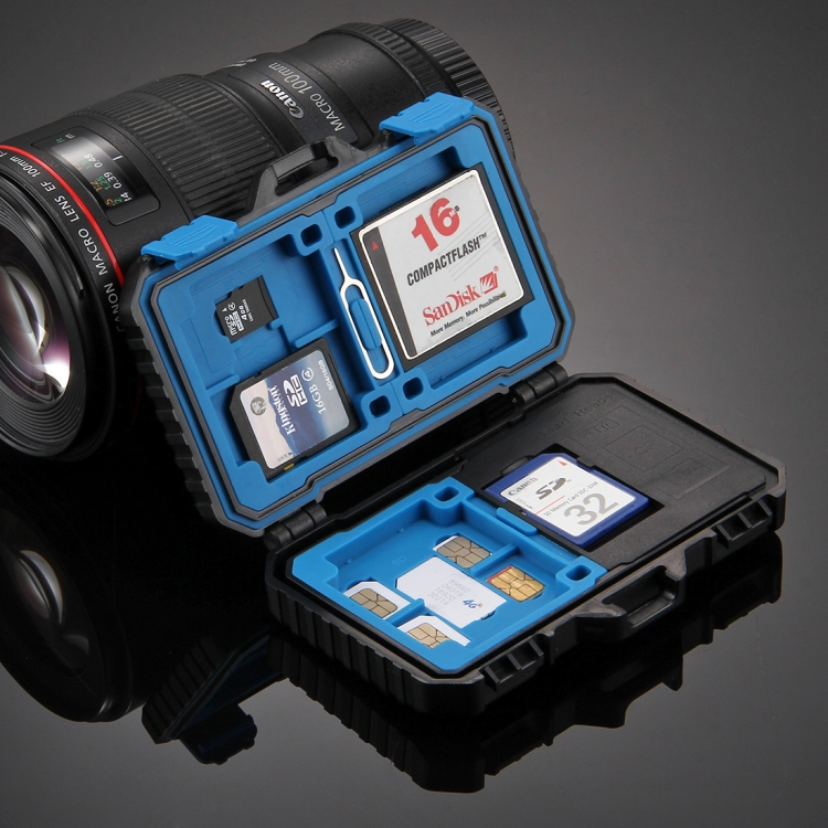 22 - in -1 Vesitiivis muistikorttikotelo ja kortinlukija